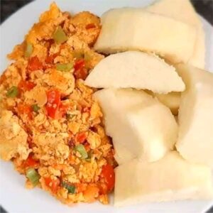 Yam & Egg Sauce
